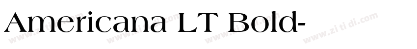 Americana LT Bold字体转换